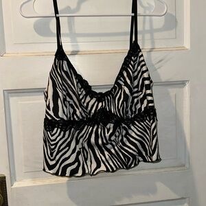 Zebra Print Tank Top